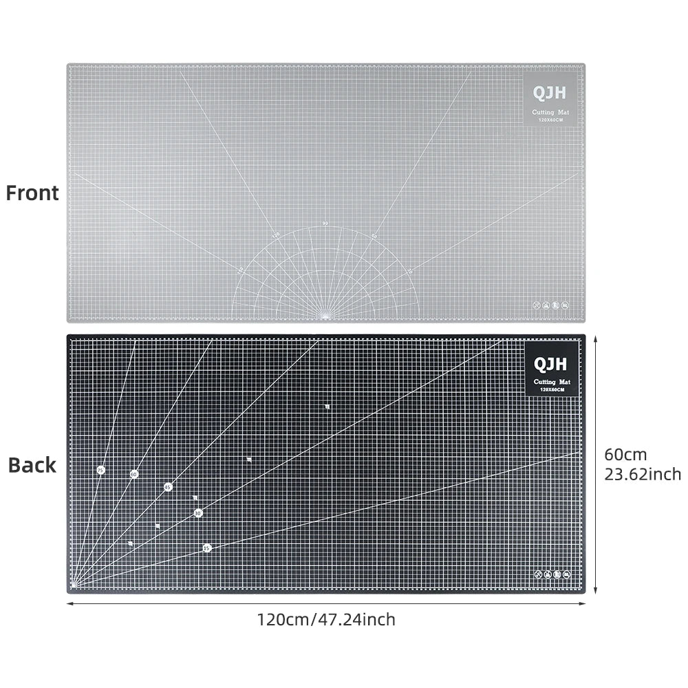 120x60cm PVC Cutting Mat, Double-Sided Precision-Cut Mat for Engraving, Sewing Crafts, Fabrics, Scrapbooking DIY Desk Mat Office