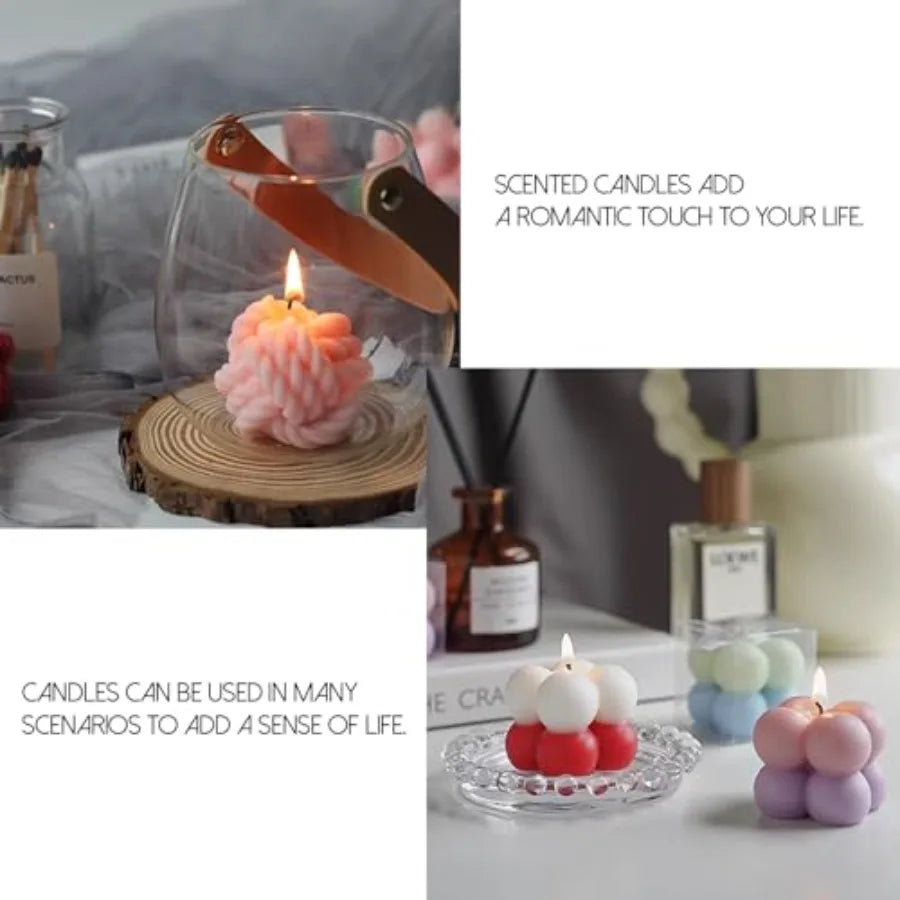 Great for home DIY, silicone mold set perfect for making candles, cakes and soaps