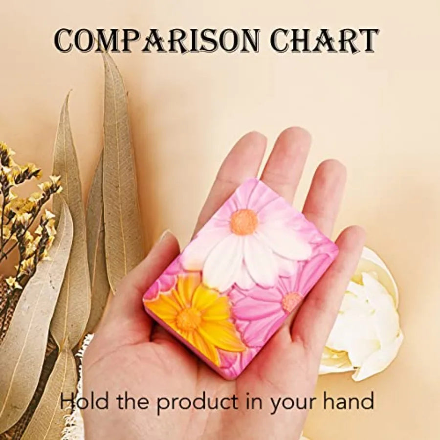 Soap Molds Silicone 3D Rectangular Flower Pattern Silicone Molds 3D Rectangular Flower Pattern Silicone Molds for Handmade Craf