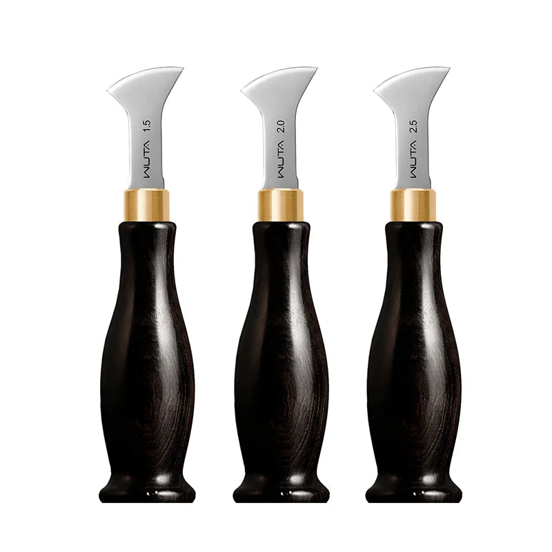 WUTA 1PC High Quality Professional Leather Edge Creaser Beveler Removal DIY Heat Creasers Edge Decorate Line Leather Craft Tools