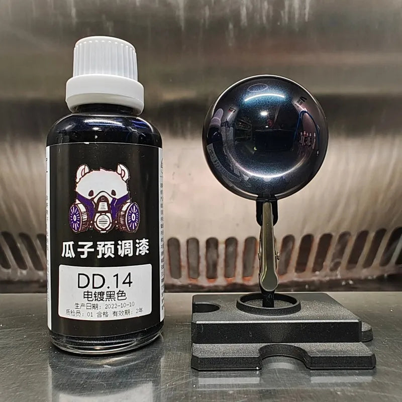 50ML Chrome Water Based Pre-thinned Airbrush Paint Mirror Metallic Finish for Scale Model DIY Hobby Spraying Pre-mixed Paint