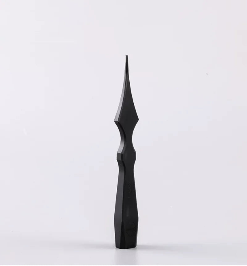 French Leather Pricking Iron 4-Pitch Set (2.7-3.85mm) - 9Cr18MoV Steel Chisel Tool for Hand Stitching & Craft