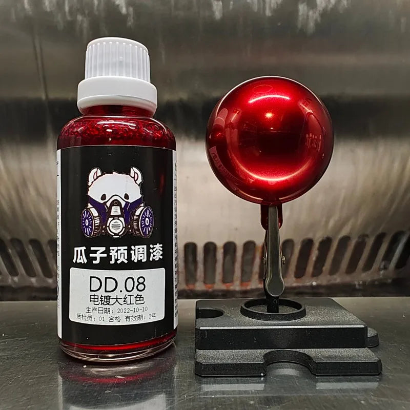 50ML Chrome Water Based Pre-thinned Airbrush Paint Mirror Metallic Finish for Scale Model DIY Hobby Spraying Pre-mixed Paint