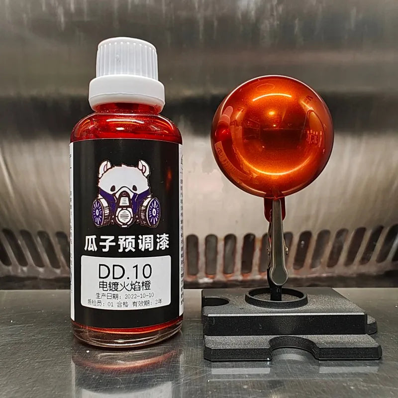 50ML Chrome Water Based Pre-thinned Airbrush Paint Mirror Metallic Finish for Scale Model DIY Hobby Spraying Pre-mixed Paint