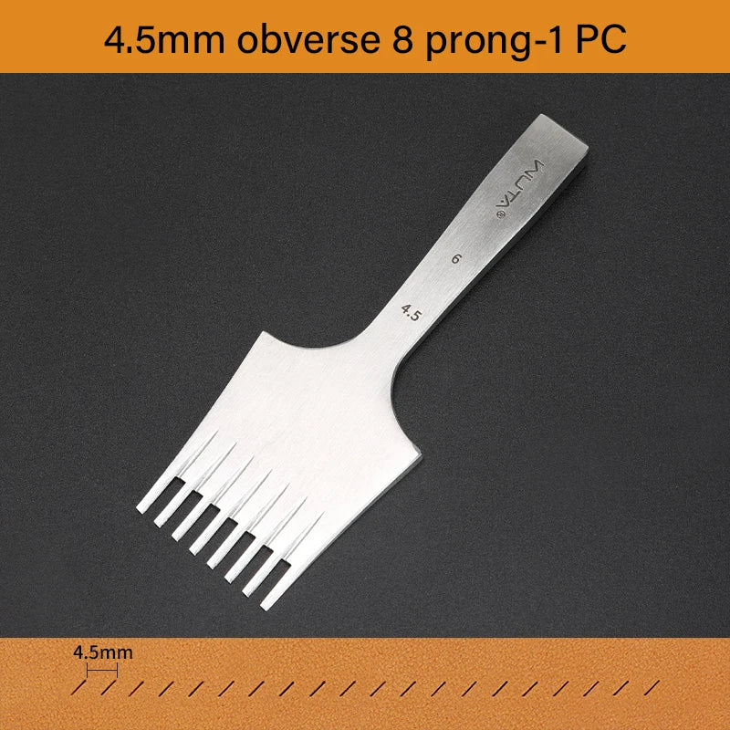 WUTA 1PC Professional Sharp Leather Chisel Punch French Style Pricking Iron Punching Tool High Polish DIY Leather Craft Tools