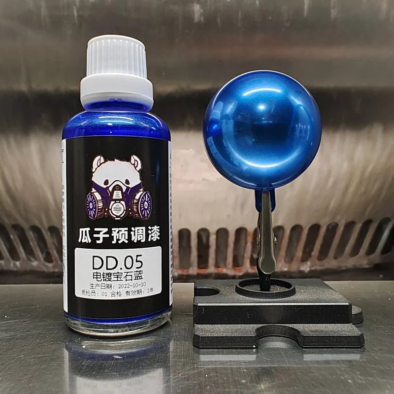 50ML Chrome Water Based Pre-thinned Airbrush Paint Mirror Metallic Finish for Scale Model DIY Hobby Spraying Pre-mixed Paint