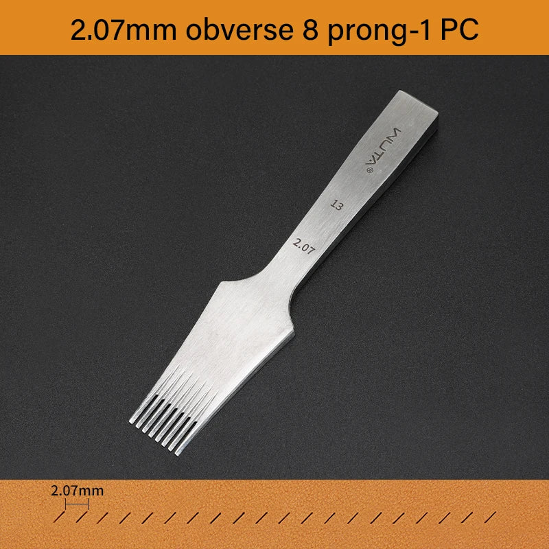 WUTA 1PC Professional Sharp Leather Chisel Punch French Style Pricking Iron Punching Tool High Polish DIY Leather Craft Tools