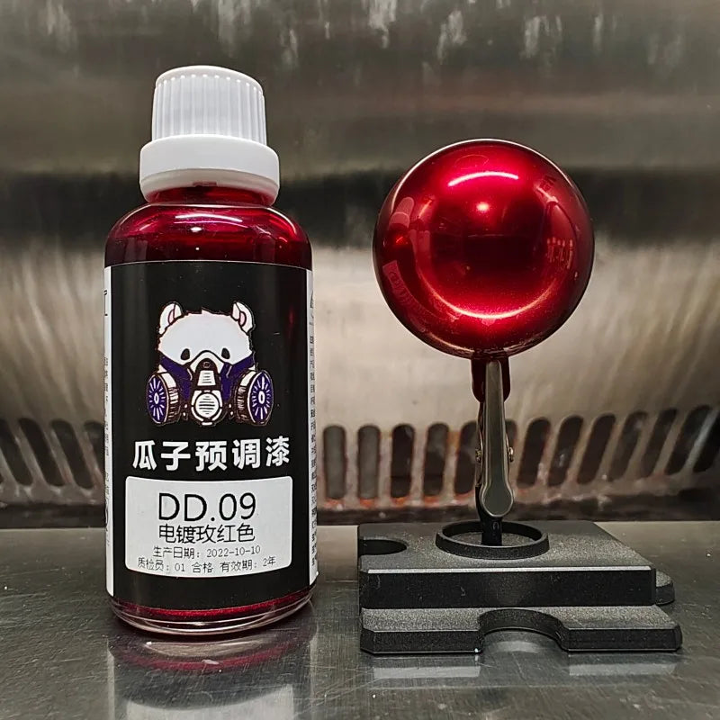 50ML Chrome Water Based Pre-thinned Airbrush Paint Mirror Metallic Finish for Scale Model DIY Hobby Spraying Pre-mixed Paint