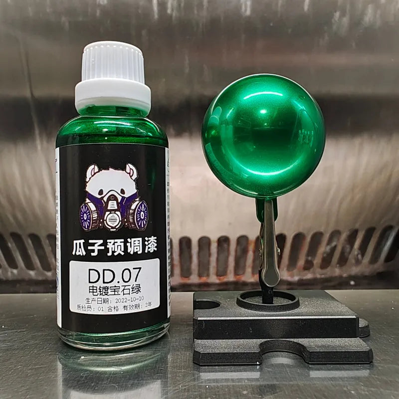 50ML Chrome Water Based Pre-thinned Airbrush Paint Mirror Metallic Finish for Scale Model DIY Hobby Spraying Pre-mixed Paint