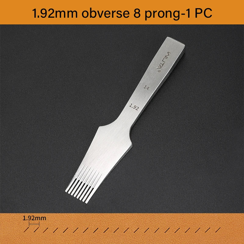 WUTA 1PC Professional Sharp Leather Chisel Punch French Style Pricking Iron Punching Tool High Polish DIY Leather Craft Tools