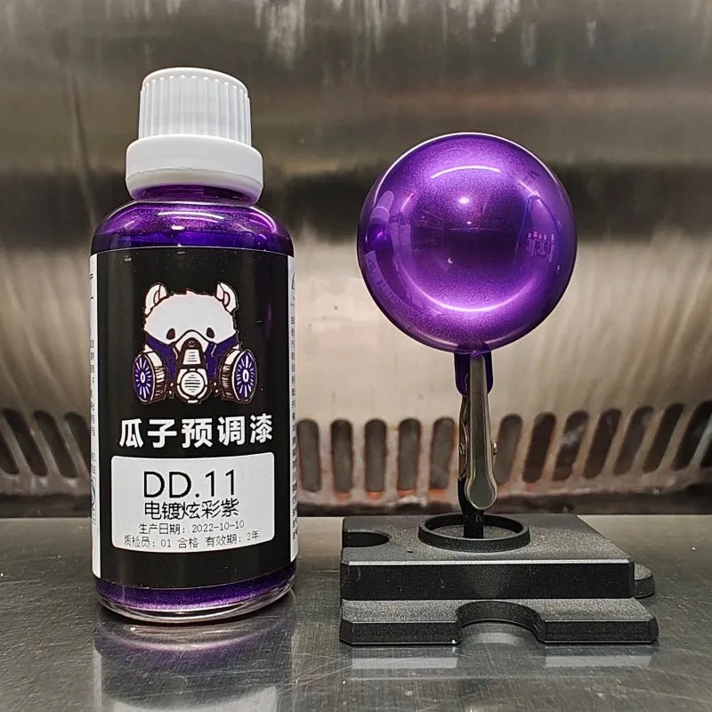 50ML Chrome Water Based Pre-thinned Airbrush Paint Mirror Metallic Finish for Scale Model DIY Hobby Spraying Pre-mixed Paint