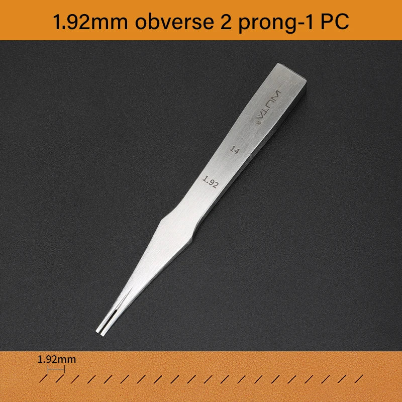 WUTA 1PC Professional Sharp Leather Chisel Punch French Style Pricking Iron Punching Tool High Polish DIY Leather Craft Tools