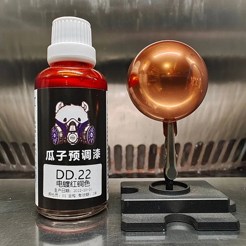 50ML Chrome Water Based Pre-thinned Airbrush Paint Mirror Metallic Finish for Scale Model DIY Hobby Spraying Pre-mixed Paint