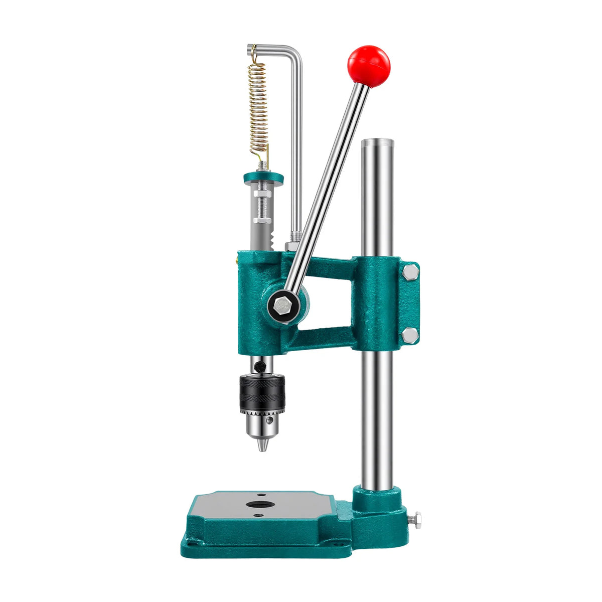 Manual Press Puncher Leather Hole Puncher DIY Adjustable Punching Machine for Wallet Handbag Belt Shoe