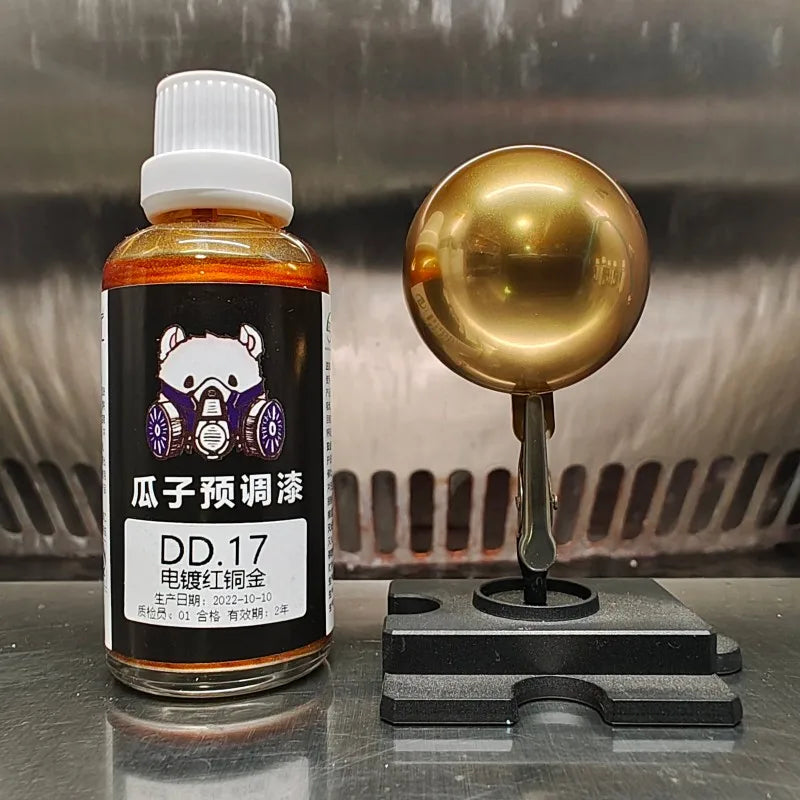 50ML Chrome Water Based Pre-thinned Airbrush Paint Mirror Metallic Finish for Scale Model DIY Hobby Spraying Pre-mixed Paint