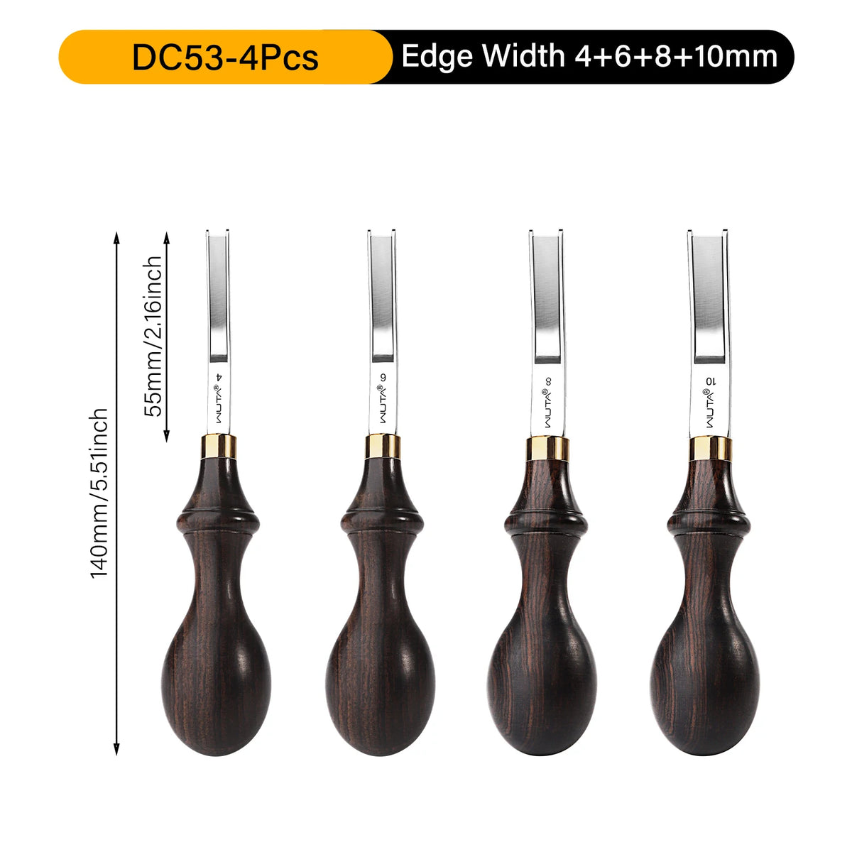 WUTA 1PC Professional Leather Wide Edger Skiver Edge Beveler Sharp M390/DC53 Steel Skiving Thinning Trimming Craft Leather Tools
